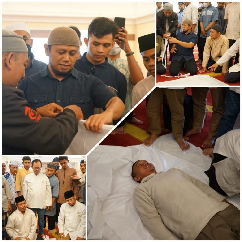 Pelatihan Praktek Pengurusan Jenazah Masjid Darussalam Kota Wisata